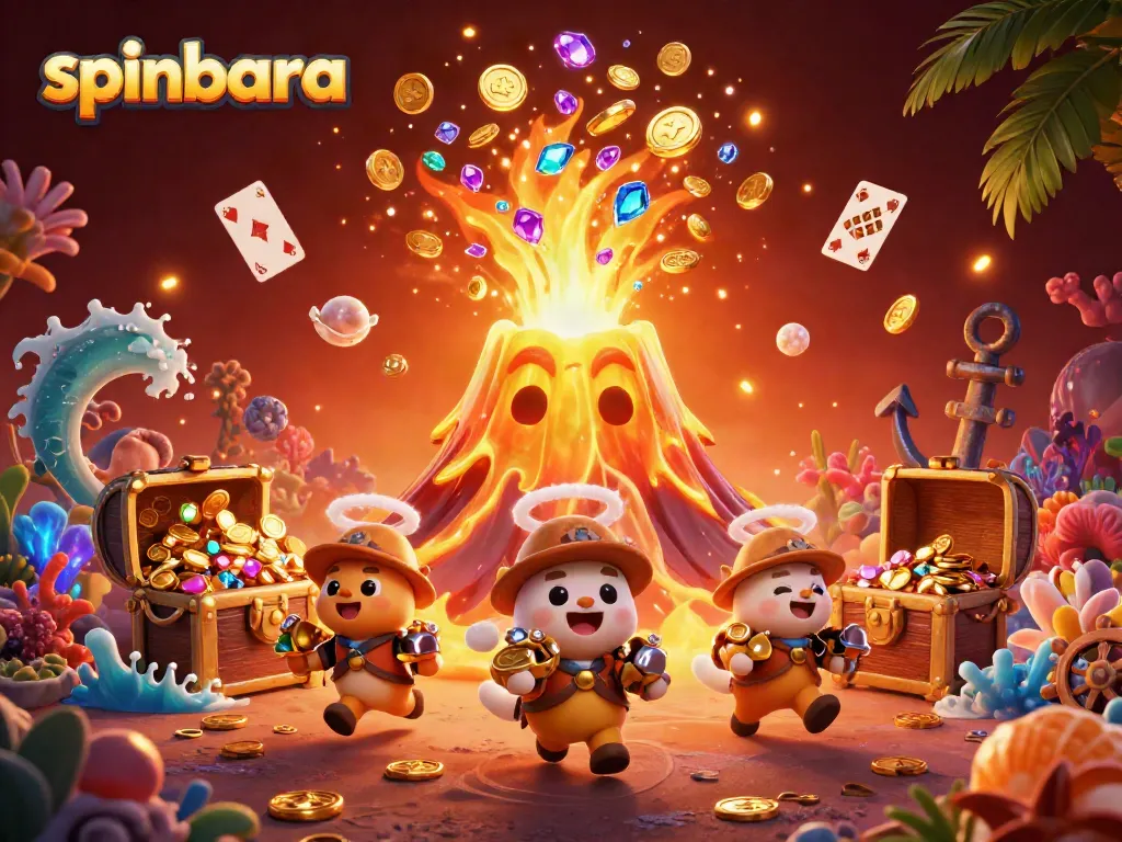 Experience the thrill of spinbara with treasures and adventures in a vibrant 3D casino world.
