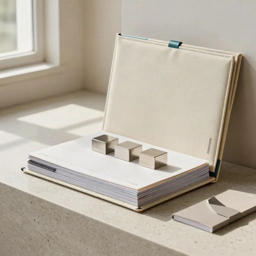 Kit premium de plan de negocio sobre piedra, con caja rígida, fichas, hitos y maqueta neutra.